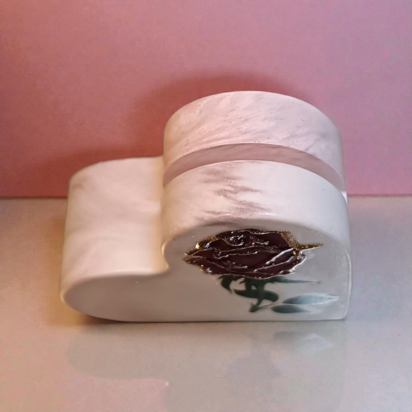 Cuore in gesso porta foto - biglietti 