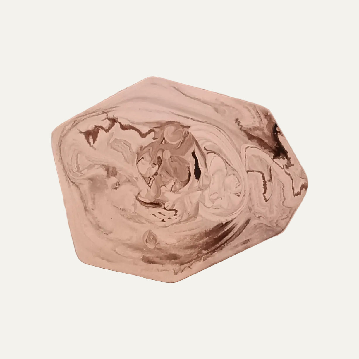 Dettaglio vassoio in gesso e resina, retro